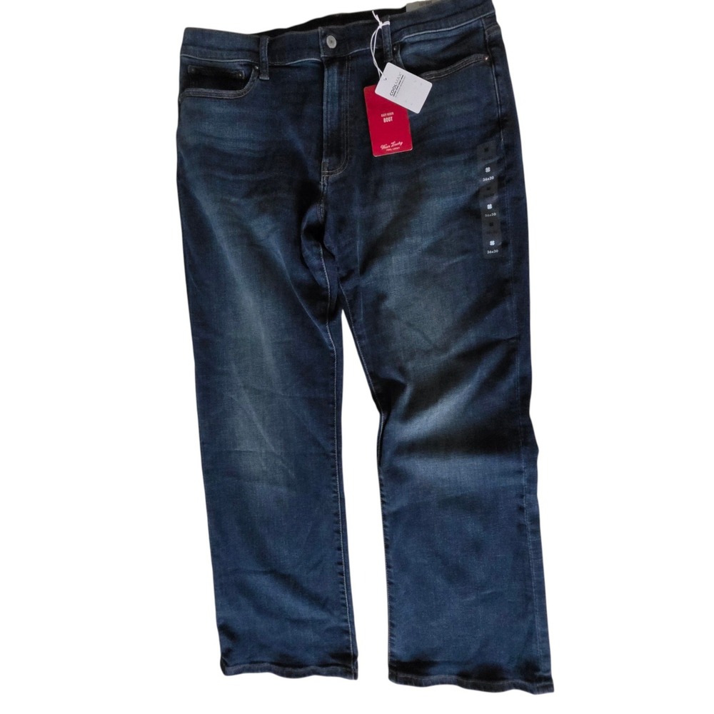Lucky Brand Mens Easy Rider Bootcut Jeans Dark Wash Blue 36x30 NWT